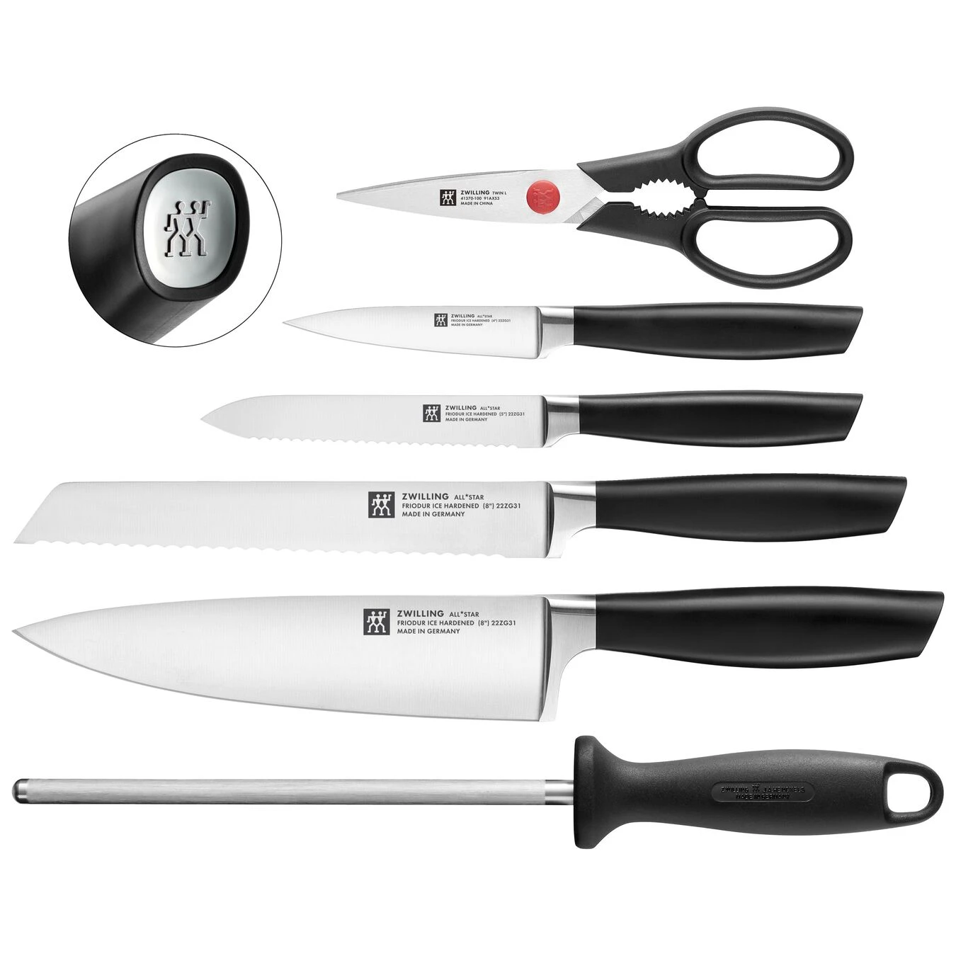 Zwilling Messerblockset 7-tlg, Schwarz 4 Zwilling Messerblockset 7-tlg, Schwarz – Bild 2