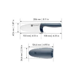 Zwilling Kochmesser 10 Cm, Blau 10 Zwilling Kochmesser 10 Cm, Blau -Zwilling 36540 101 0