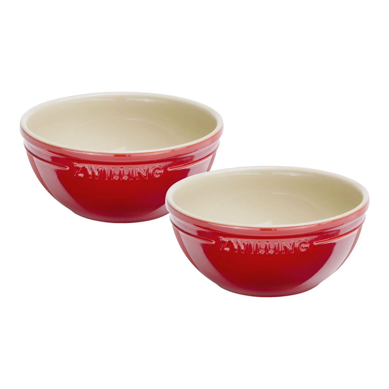 Zwilling Schüssel 14 Cm, Keramik, Kirsch-Rot 3 Zwilling Schüssel 14 Cm, Keramik, Kirsch-Rot