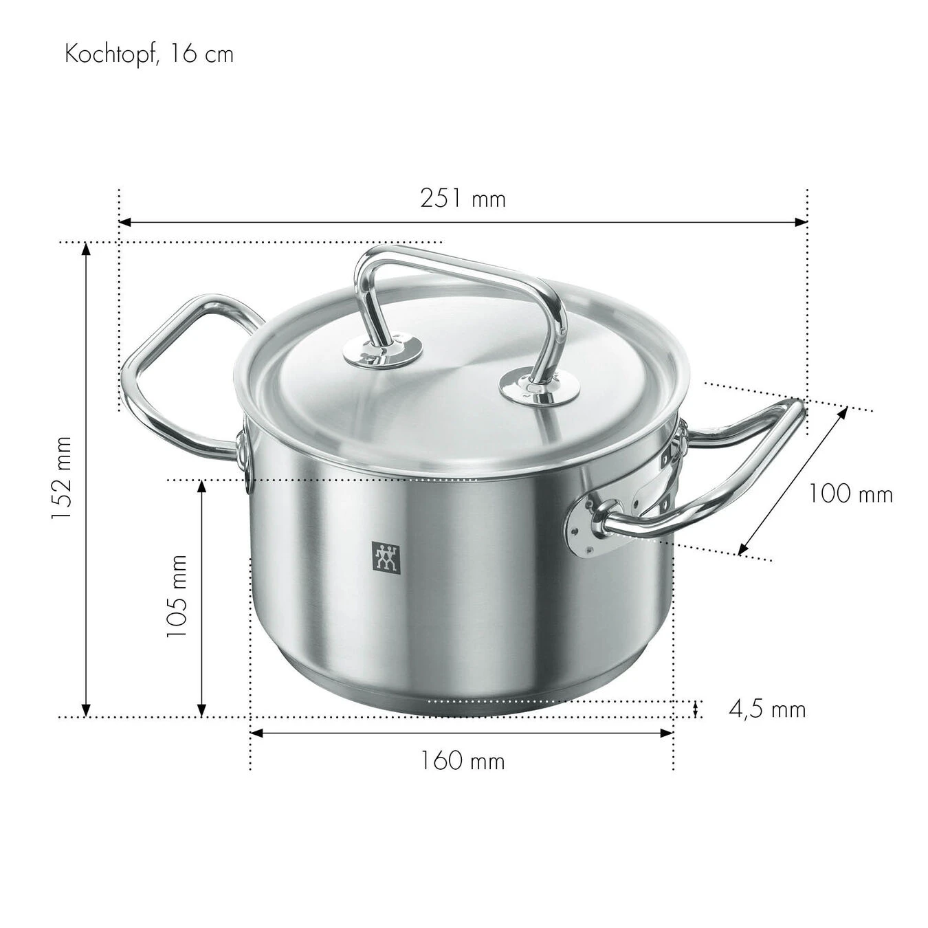 Zwilling Kochtopf 16 Cm, 18/10 Edelstahl 6 Zwilling Kochtopf 16 Cm, 18/10 Edelstahl – Bild 4